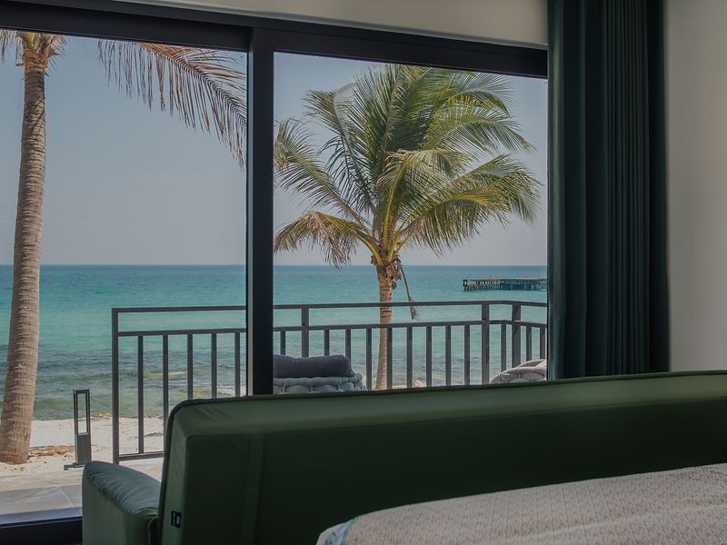 Apsara Suite interior with ocean view